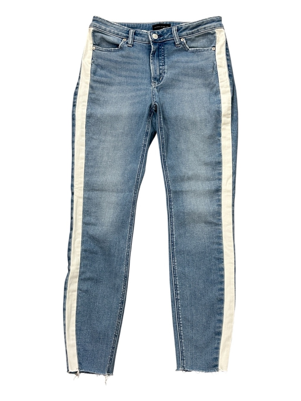 Silver Jeans Most Wanted Skinny in Light Blue Wash